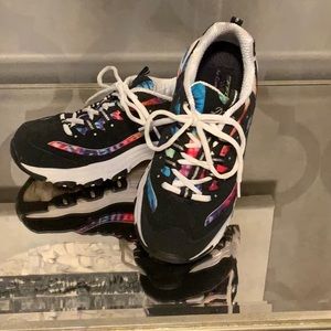 Colourful Sketchers shoes